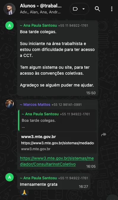 Comunidade exemplo 3